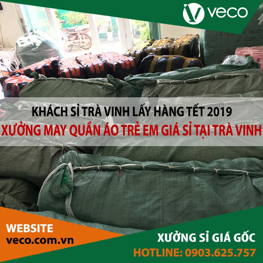 VECO-Xưởng may quần áo trẻ em giá sỉ tại Trà Vinh